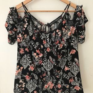 White House Black Market Cold Shoulder Top